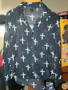 Cross Sheer Shirt